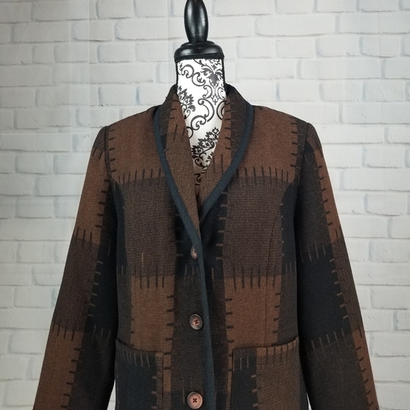 Michal Phillips button front jacket pockets size 8 - Picture 2 of 8